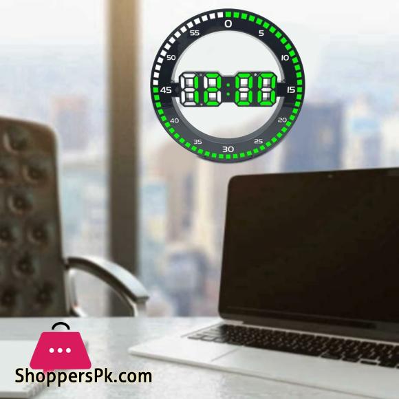 3D LED Digital Clock Luminous Fashion Multifunction Night Light