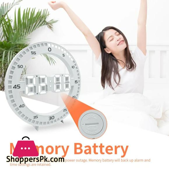 3D LED Digital Clock Luminous Fashion Multifunction Night Light