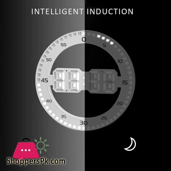 3D LED Digital Clock Luminous Fashion Multifunction Night Light