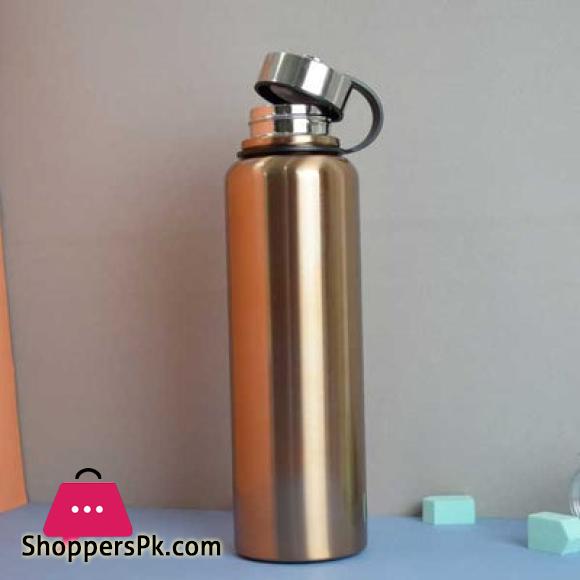 800ml SUS304 Stainless Steel Water Bottle Insulated Thermos Hot & Cold Vacuum Flask with Leather Cover