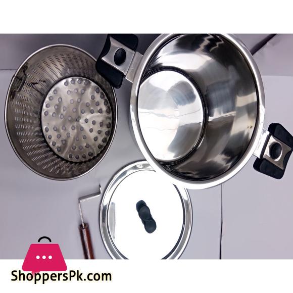 ALPHA 19cm Stainless steel deep fryer for French fries chicken fish and onion ring and much more