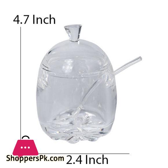 Acrylic Jam Jar With Spoon