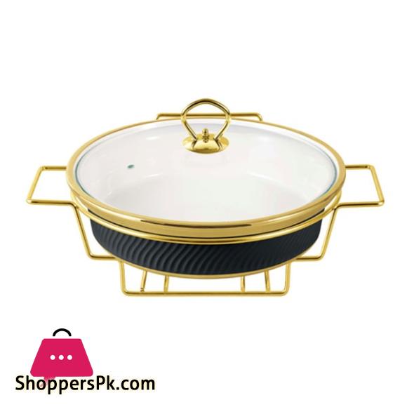 Brilliant 12 Inch Round Dish With Candle Stand – BR1006