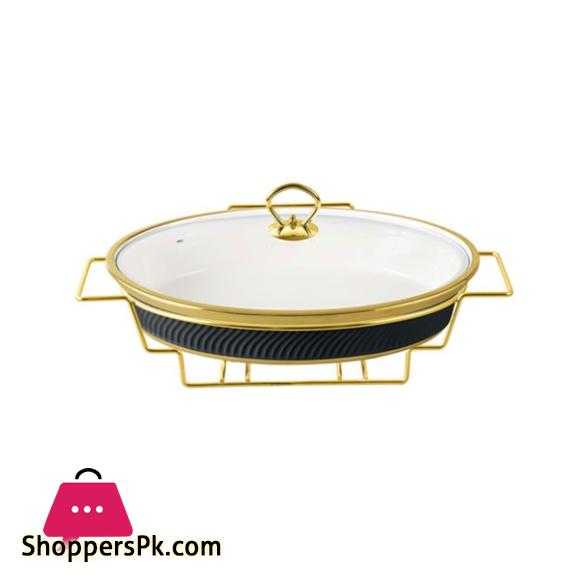 Brilliant 14.5 Inch Oval Dish With Candle Stand – BR1004