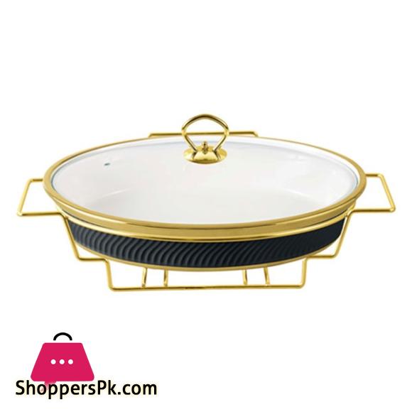 Brilliant 16 Inch Oval Dish With Candle Stand – BR1005