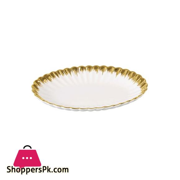 Brilliant Ceramic 10 Inch Oval Serving Plate