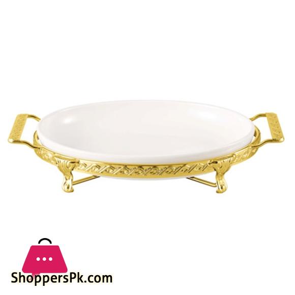 Brilliant Ceramic 12 Inch Oval Serving Dish