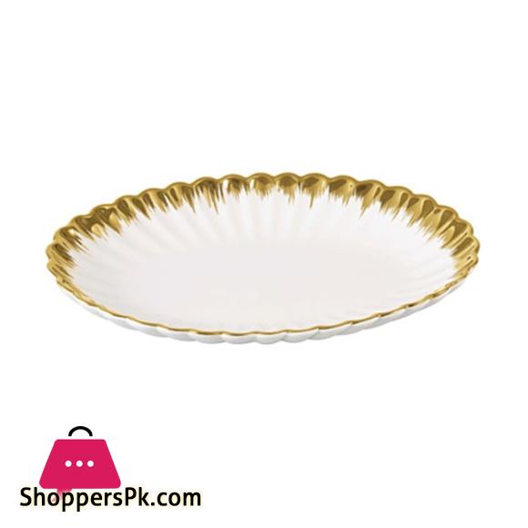 Brilliant Ceramic 12 Inch Oval Serving Plate