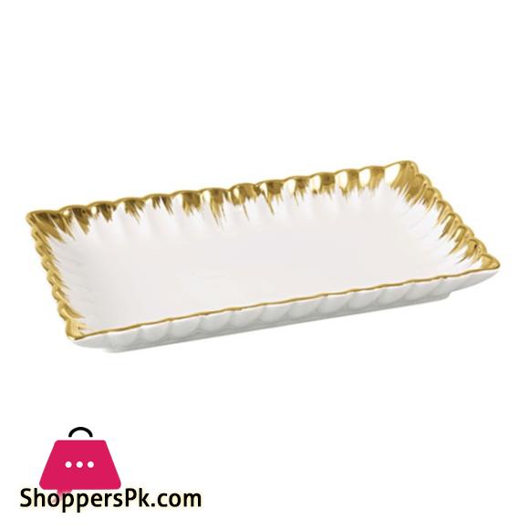 Brilliant Ceramic 12 Inch Rectangular Serving Plate