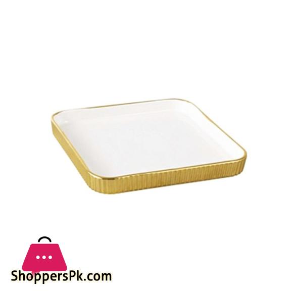 Brilliant Ceramic 8 Inch Square Plate