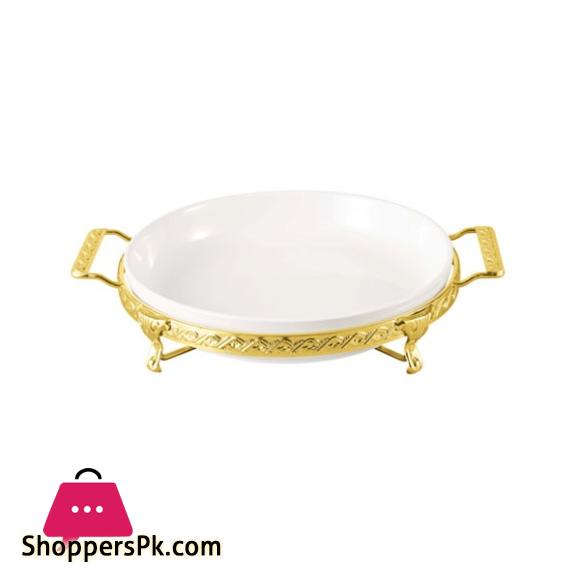 Brilliant Ceramic 9 Inch Round Serving Dish