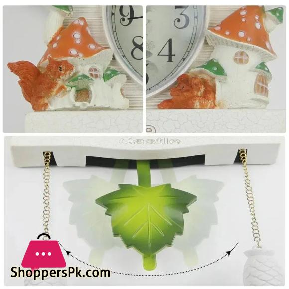 Cuckoo Clock Wall Clock Bird House Day Time Hourly Alarm Clocks Nordic Pendulum Wall Clock Decorations for Kids Room, Home, Living Room