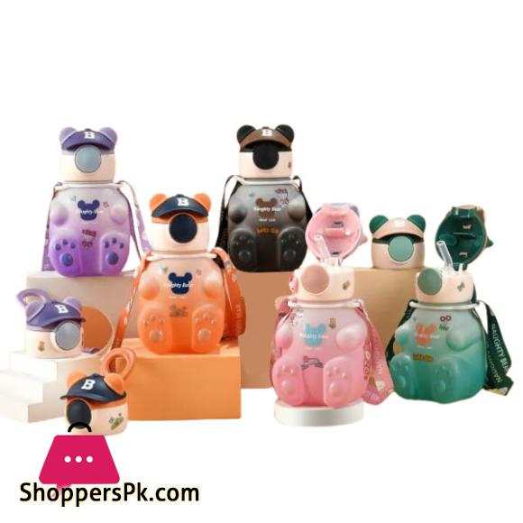 Cute Bear Water Bottle for School 750ML