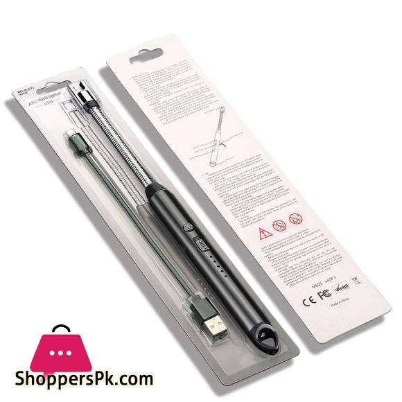 Electric Arc Lighter Rechargeable Stove Lighters Long Neck LED Battery Indicator Windproof 360 degree free rotation Specialty Kitchen Tools