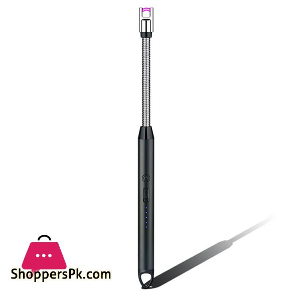 Electric Arc Lighter Rechargeable Stove Lighters Long Neck LED Battery Indicator Windproof 360 degree free rotation Specialty Kitchen Tools