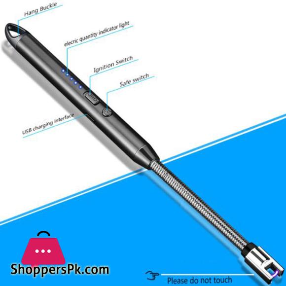 Electric Arc Lighter Rechargeable Stove Lighters Long Neck LED Battery Indicator Windproof 360 degree free rotation Specialty Kitchen Tools