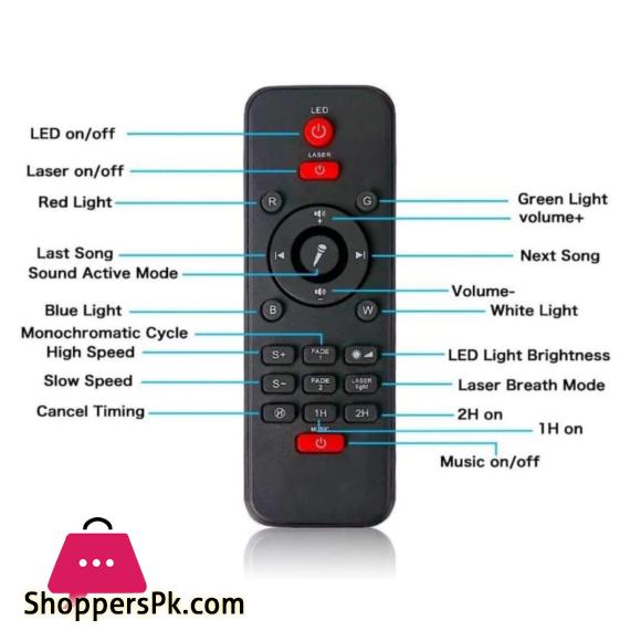 Galaxy Projector Stars & Nebula Remote Control with Speaker
