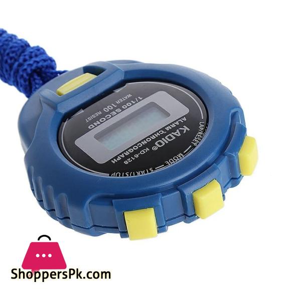 Handheld Digital LCD Sports Stopwatch Chronograph Counter Timer with Strap