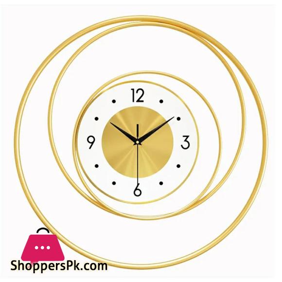 Home Decor Modern Metal Wall Clock Mural Crafts Living room Bedroom Office Hotel Wall Sticker Wall Ornaments Watches Decoration Size: Length 50 cm, Width 50 cm