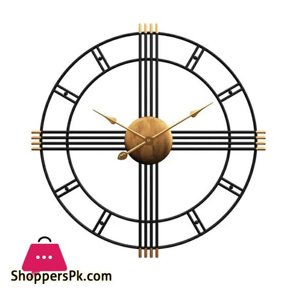 Home Decor Modern Metal Wall Clock Mural Crafts Living room Bedroom Office Hotel Wall Sticker Wall Ornaments Watches Decoration Size: Length 50 cm, Width 50 cm