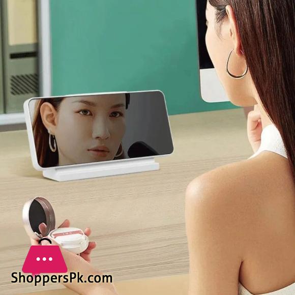 Mirror LED Digital Alarm Clock Temp Date Display Colorful Snooze Clock