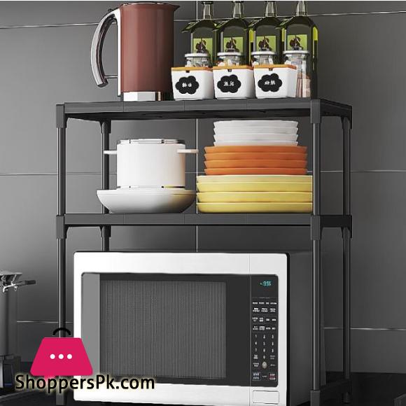 Multifunctional Kitchen Storage Rack Black