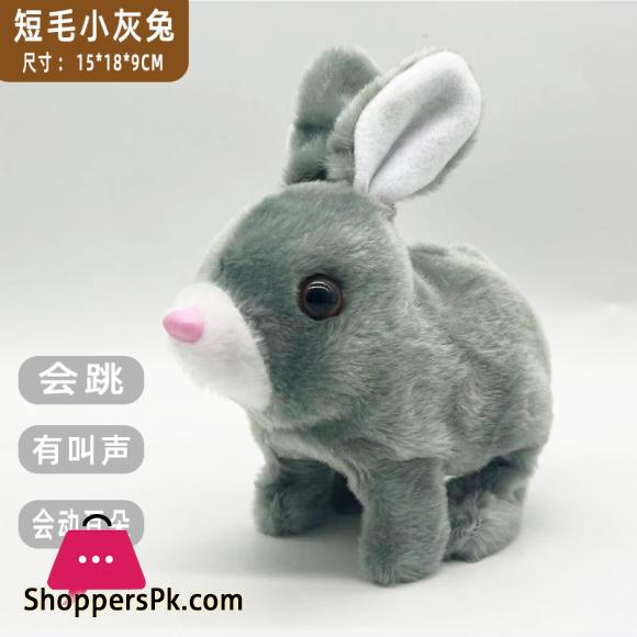 New Electric Plush Bunny Toy Walking and Moving Ears Electric Little Bunny Pet