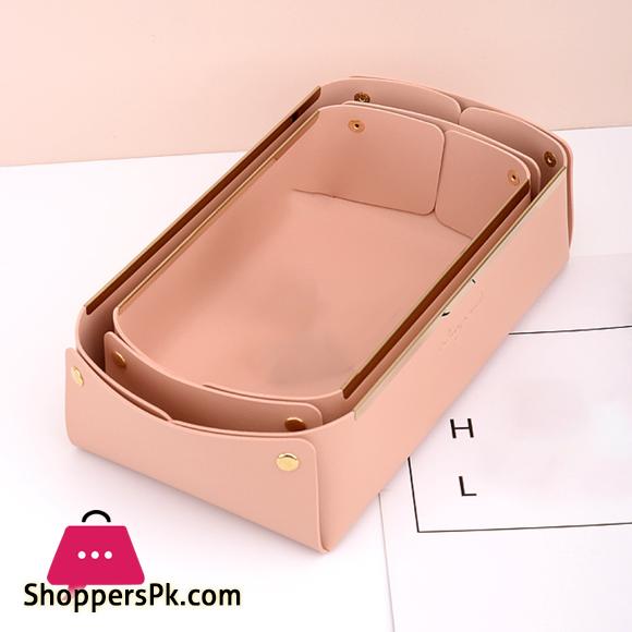 Organizer Basket Space-saving Decorative Vanity Cosmetic Organizer Tray Large 1-Pcs