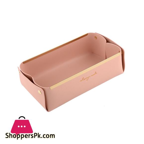 Organizer Basket Space-saving Decorative Vanity Cosmetic Organizer Tray Large 1-Pcs