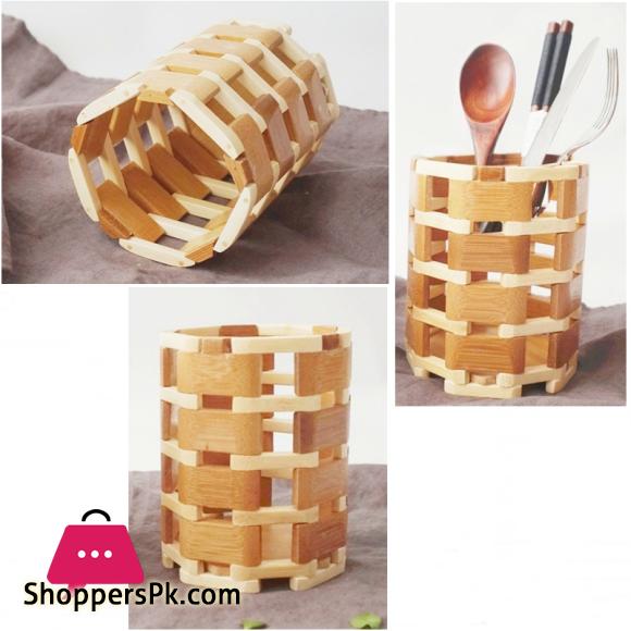 Wooden Spoon Chopsticks Bar B.q Sticks Storage Rack Organizer
