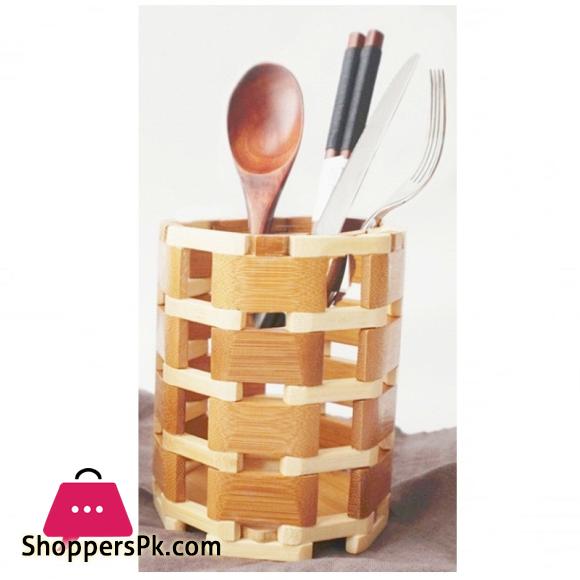 Wooden Spoon Chopsticks Bar B.q Sticks Storage Rack Organizer