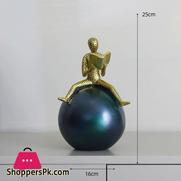 Abstract Figure Sculpture Resin Human Body Figurine with Base Living Room Bookcase Art Furnishings Home Decoration