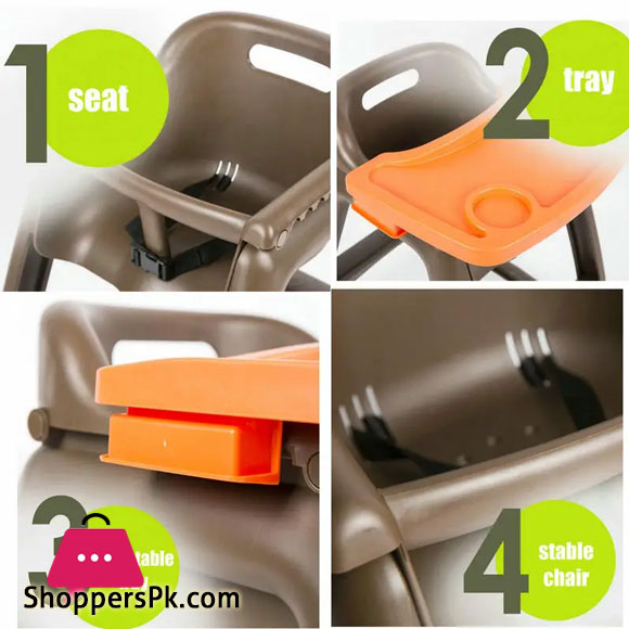 Childrens Feeding Chair for Eating Childrens High Chair with Adjustable Tray can be used at home or in the hotel