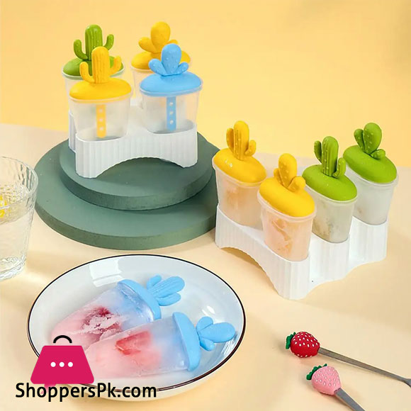 DIY Ice Cream Popsicle Mold Homemade Ice Box with Plastic Stick Ice Cube Tray Kitchen Gadgets