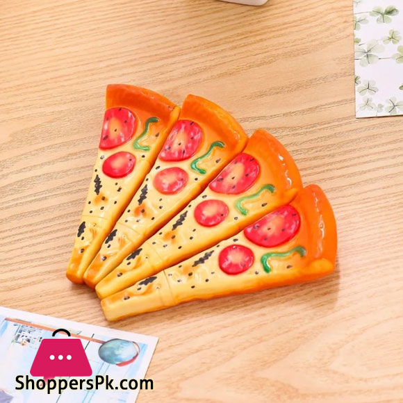 Funny Pizza Magnetic Memo Holder with Pen