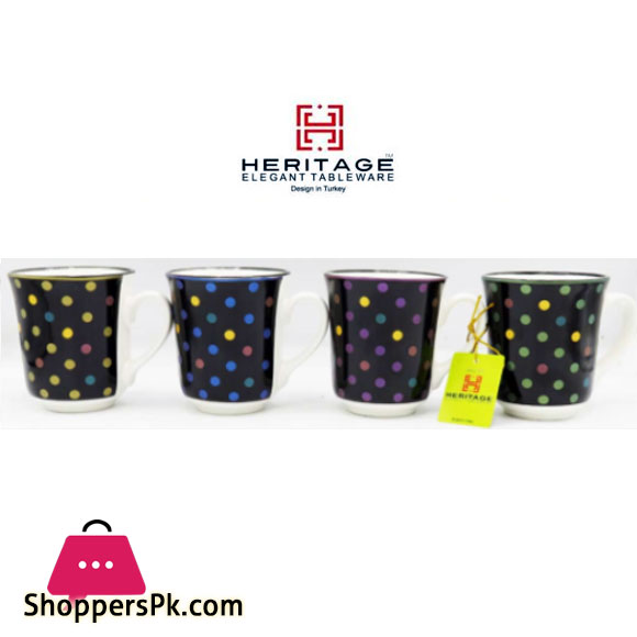 HERITAGE MUG DOTTED-SMALL 6 Pcs Set DOT-M605-1