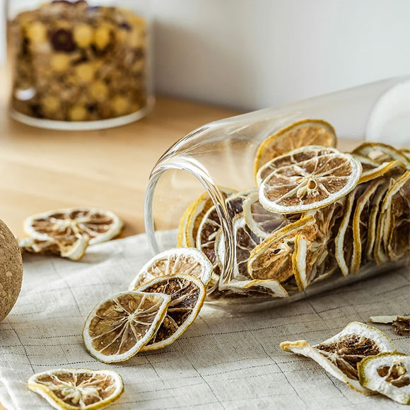 Lead-Free Glass Jar 4 Pieces Cork Ball Jar Set