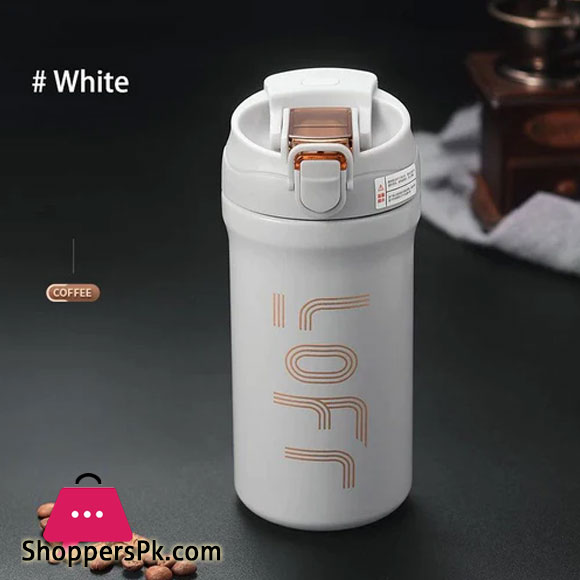 LOFT Free Stainless Steel Vacuum Ceramic Double Drinking Cup 600ml