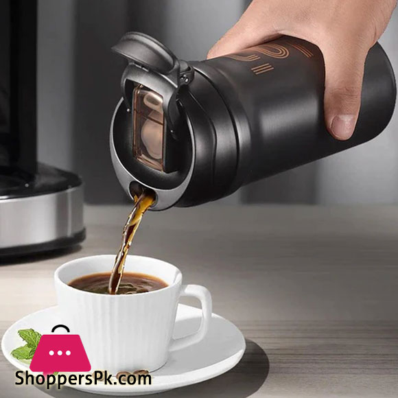 LOFT Free Stainless Steel Vacuum Ceramic Double Drinking Cup 600ml