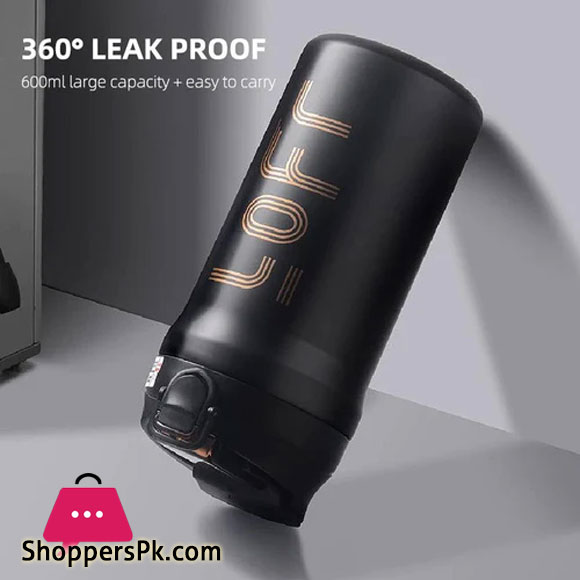 LOFT Free Stainless Steel Vacuum Ceramic Double Drinking Cup 600ml