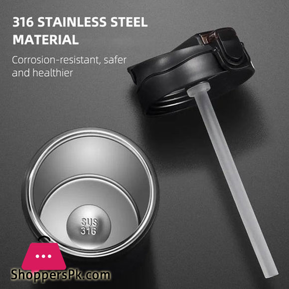 LOFT Free Stainless Steel Vacuum Ceramic Double Drinking Cup 600ml