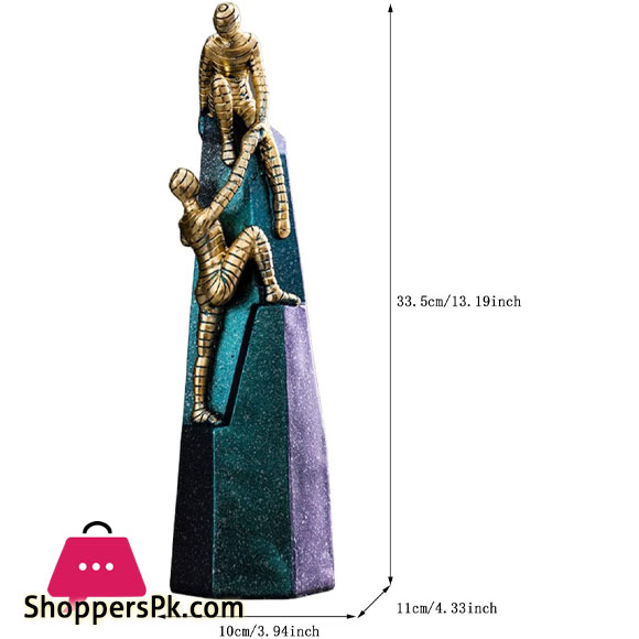 Modern People Sculpture Creative Resin Figures Statue Handicraft Ornament for Home Living Room Porch Wine Cabinet Office Desktop Decoration