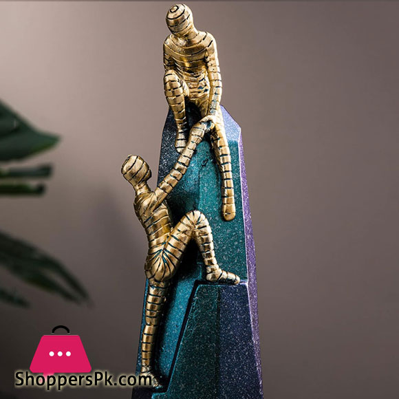 Modern People Sculpture Creative Resin Figures Statue Handicraft Ornament for Home Living Room Porch Wine Cabinet Office Desktop Decoration