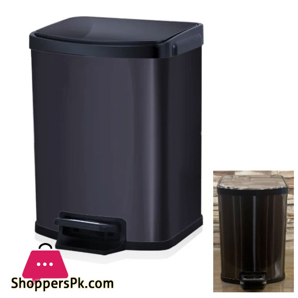Stainless Steel Dustbin with Pedal HYDROLIC 12 Liter