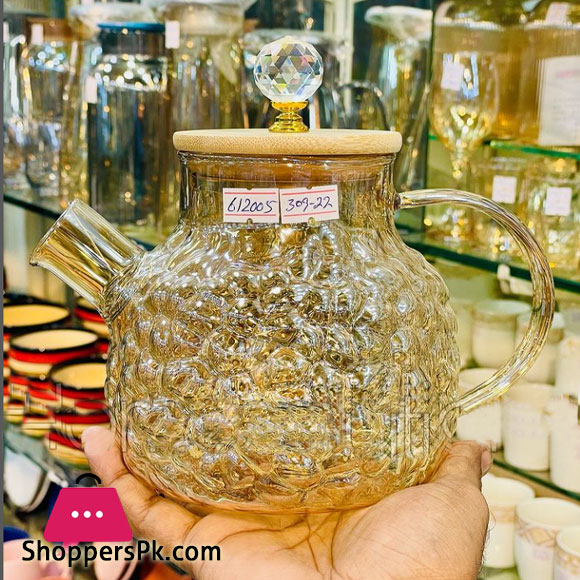 Teapot with Heat Resistant , Borosilicate Glass Teapot, Glass Tea Kettle 1000ml