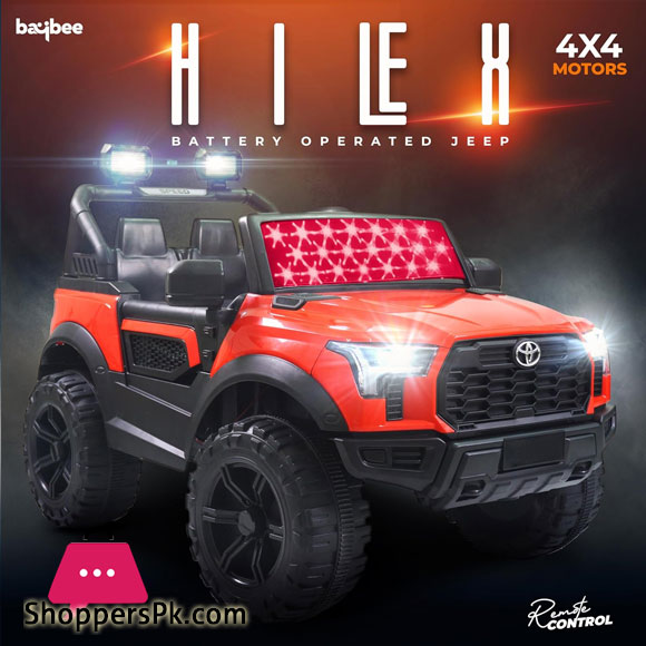 Toyota HILEX Rechargeable Battery Operated Jeep for Kid Painted Jeep - 1 - 8years