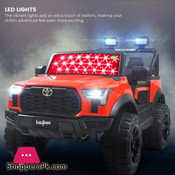 Toyota HILEX 4 x 4 Rechargeable Battery Operated Jeep for Kid Painted Jeep - 1 - 8years