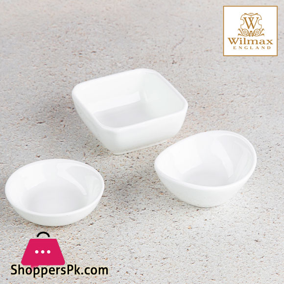 Wilmax Fine Porcelain Square Dish 3 X 3 Inch - WL-992604-A