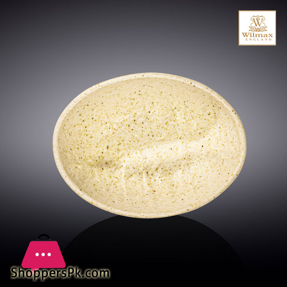 Wilmax SandStone OVAL BOWL 11.75 X 7.75 X 2.75 Inch 30 X 19.5 X7 CM