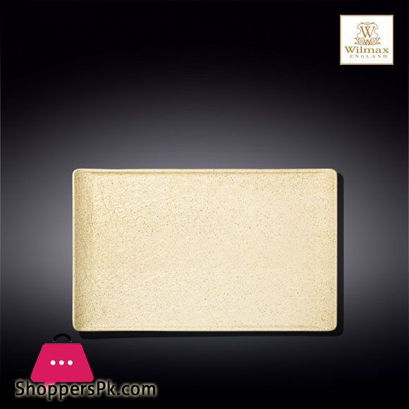 Wilmax SandStone Rectangular Plate 13.25 X 8 Inch 33.5 X 20.5 CM